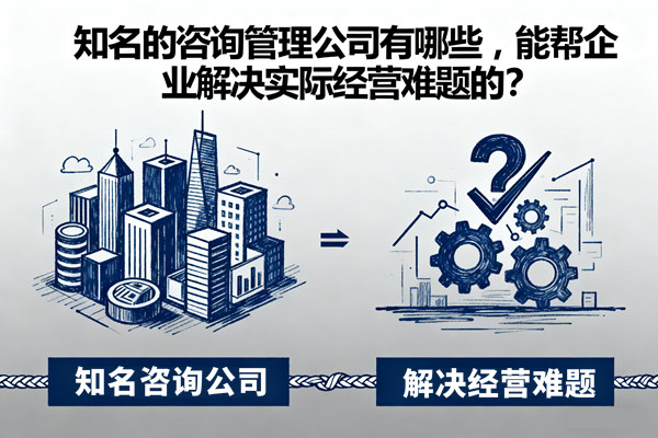 知名的咨詢管理公司有哪些，能幫企業解決實際經營難題的？